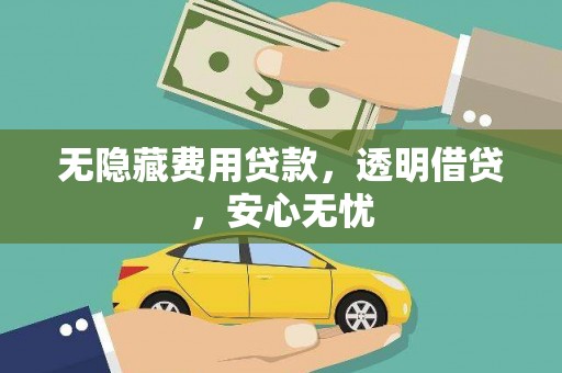 武陟无隐藏费用贷款，透明借贷，安心无忧
