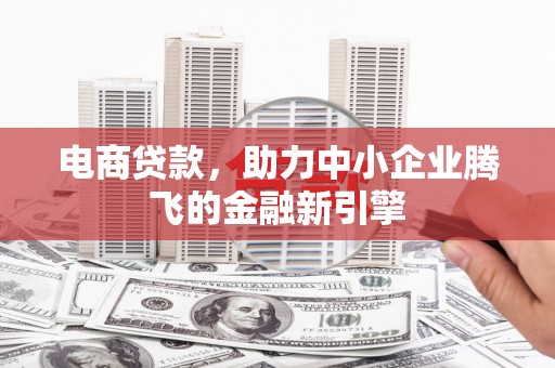 武陟电商贷款，助力中小企业腾飞的金融新引擎