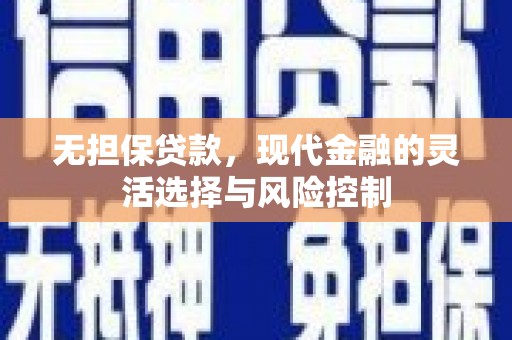 武陟无担保贷款，现代金融的灵活选择与风险控制