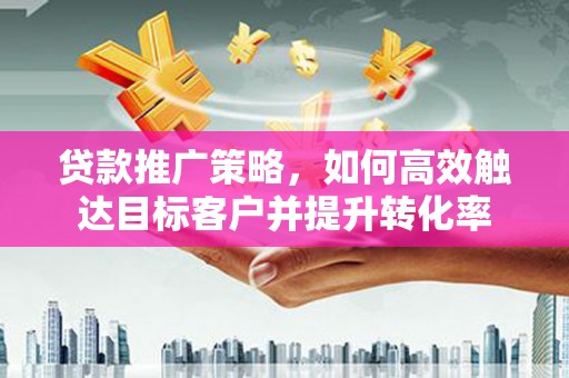 武陟贷款推广策略，如何高效触达目标客户并提升转化率