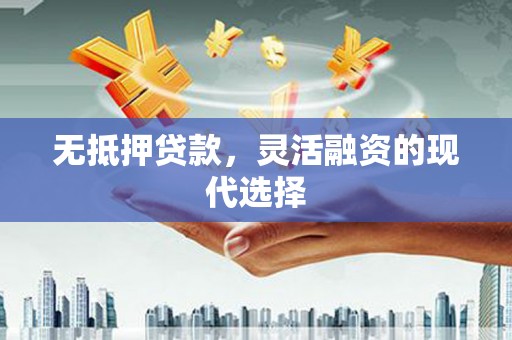武陟无抵押贷款，灵活融资的现代选择